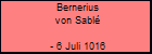 Bernerius von Sabl